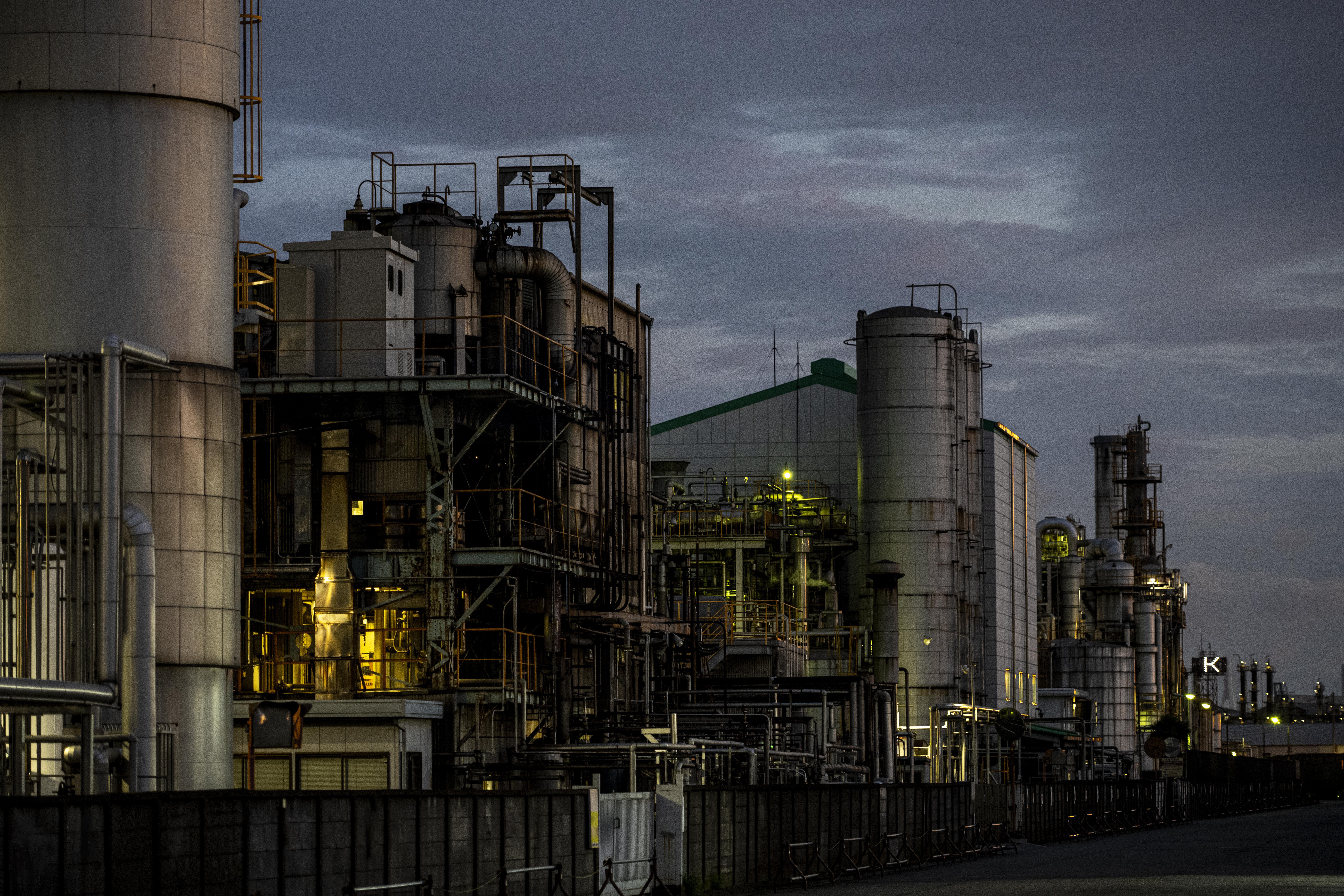 Petroleum refining schematic